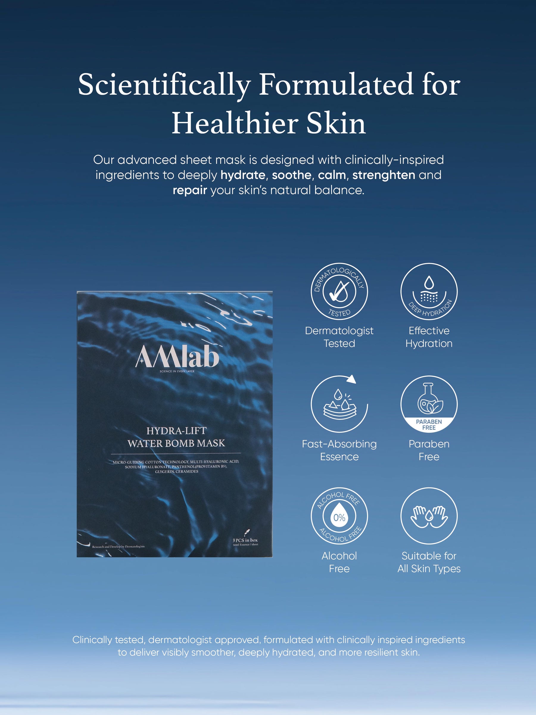 AMlab Hydra-Lift Water Bomb Mask (3x30ml)
