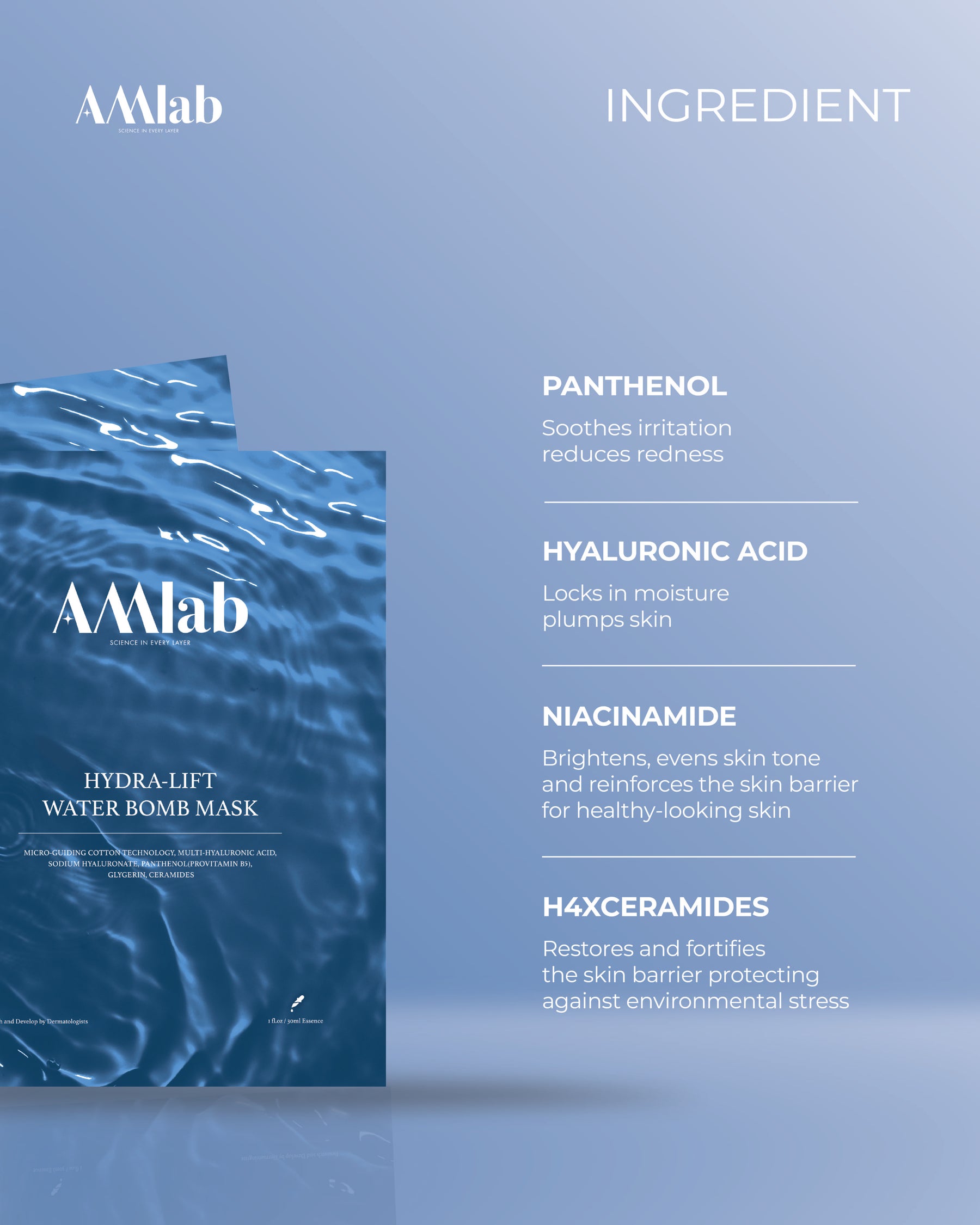 AMlab Hydra-Lift Water Bomb Mask (3x30ml)